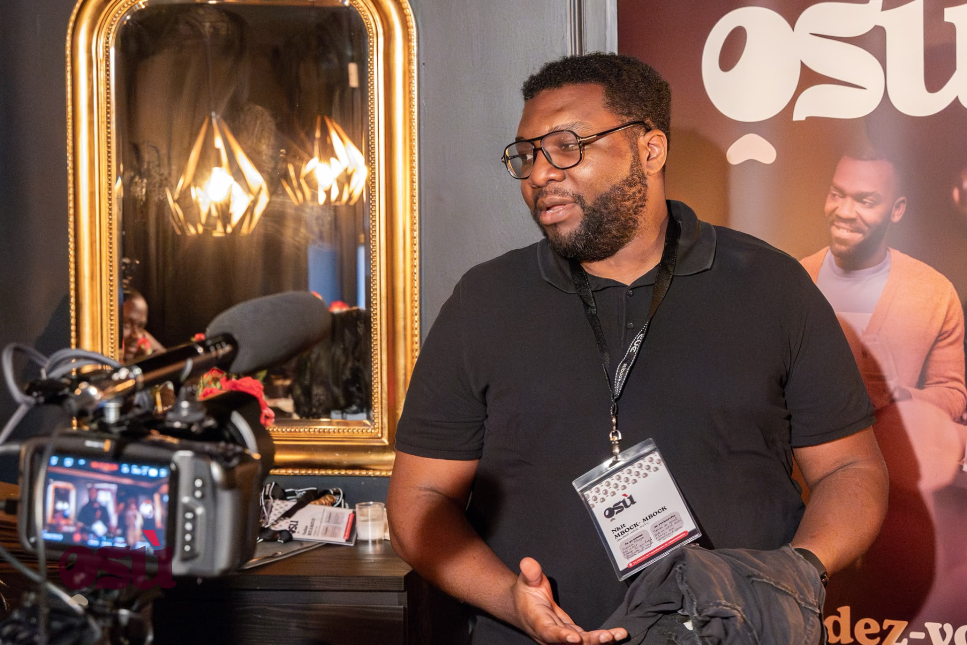 Interview filmée pendant l'événement